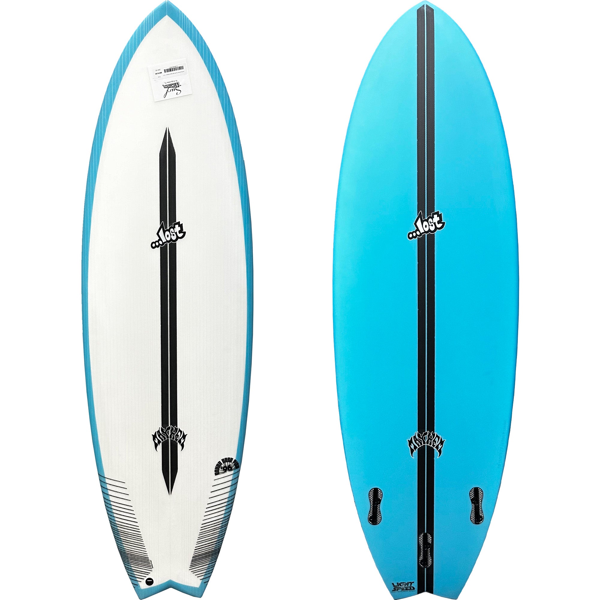 Lost Round Nose Fish '96 Light Speed Surfboard - FCS II