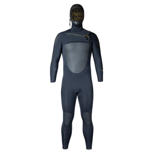 Xcel Drylock Hooded 4/3mm Chest-Zip Men's L/S Fullsuit Wetsuit - Black
