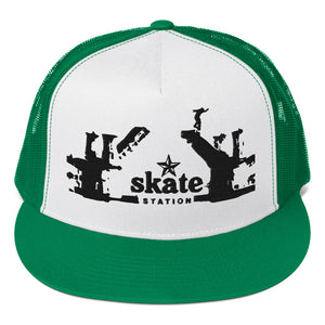 Skate Station Lions Bridge Gap Embroidered Trucker Hat