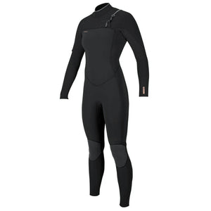 O'Neill Hyperfreak TB3 4/3+ Women's Chest-Zip Fullsuit Wetsuit - Black (Past Season)