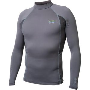 O'Neill TRVLR Men's L/S Rashguard- Smoke/Graphite