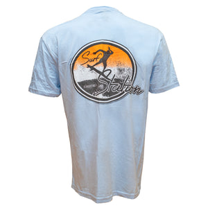 Surf Station Morning Boost Men's S/S T-Shirt - Light Blue