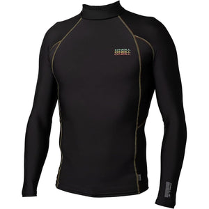 O'Neill TRVLR Men's L/S Rashguard- Black/Rasta