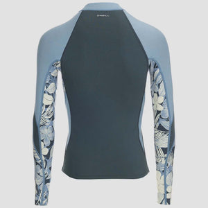 O'Neill Bahia 1.5mm Women's Front Zip Wetsuit Jacket - Shade/Palm Tropical/Demi