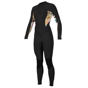 O'Neill Bahia 3/2mm Women's Fullsuit Wetsuit - Black/Mikah Floral/Black