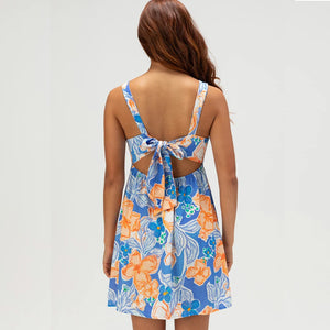 Rhythm Paradise Mini Women's Dress - Blue