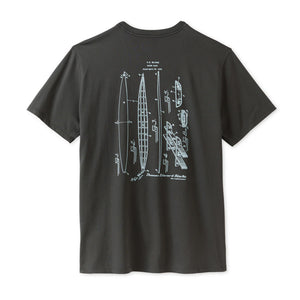 Outerknown Tom Blake Blueprint Men's S/S T-Shirt - Charcoal