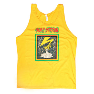 Surf Station Good Brains Men's Tank Top - Gold