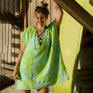 Sand Cloud Floral Bunch Women's Cover Up - Seafoam