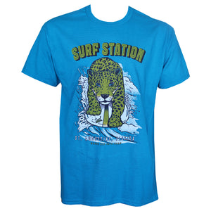 Surf Station Surf Cat Men's S/S T-Shirt - Teal