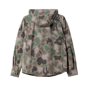 Dark Seas Albright UV Hooded Men's L/S Shirt - Duck Camo