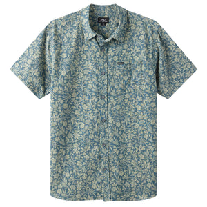 O'Neill Oasis Standard Fit Men's S/S Dress Shirt - Dark Slate