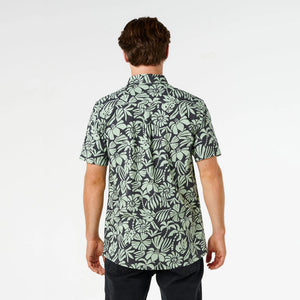 Rip Curl Sessions Aerotech Men's S/S Dress Shirt - Washed Black/Fatigue