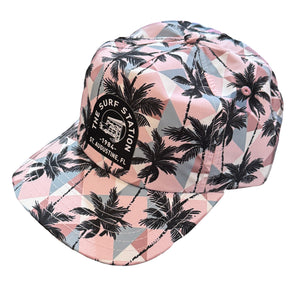 Surf Station Tropical Woody Women's Hat - Pastel Pink