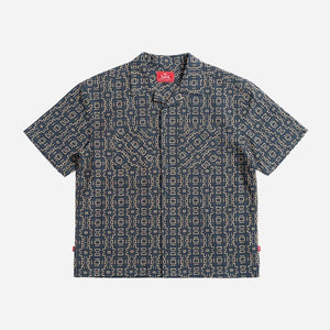 Lost Observer Woven Men's S/S Dress Shirt - Ink Blue