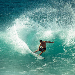 FCS II Mayhem Driver Tri Surfboard Fins - Medium/White