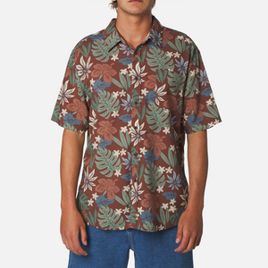 Katin Oasis Men's S/S Dress Shirt - Mahagony