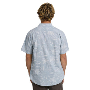Billabong Sundays Men's S/S Dress Shirt - Mid Blue