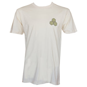 Channel Islands Classic Hex Men's S/S T-Shirt - Raw/Moss Green