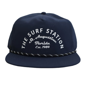 Surf Station Arch Logo Premium Men's Hat - Navy
