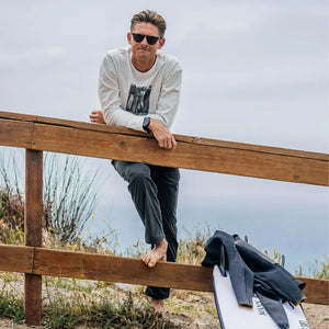 Outerknown x Tom Blake Kelly Men's L/S T-Shirt - Quiver Salt