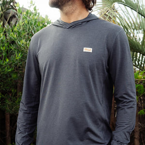 Marsh Wear High Noon HD Performance Men's L/S Hoodie - Charcoal Heather