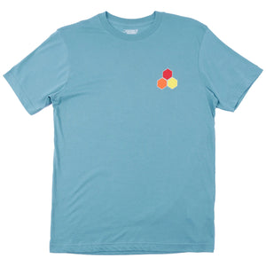 Channel Islands Classic Hex Men's S/S T-Shirt - Aqua