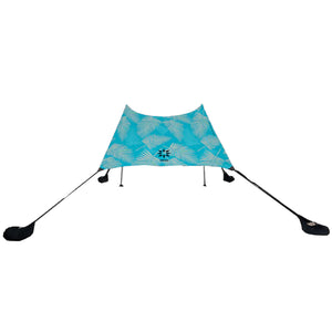 Neso 1 Prints Beach Tent - Aqua Fronds
