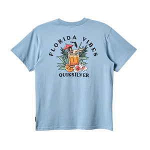 Quiksilver FL Florida Vibes Men's S/S T-Shirt - Ashley Blue Heather