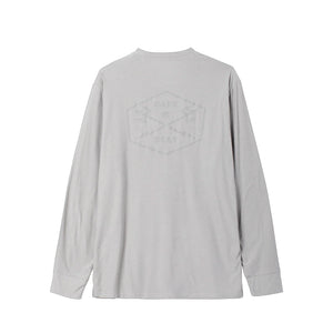 Dark Seas No Sweat Men's L/S T-Shirt - Ash Heather