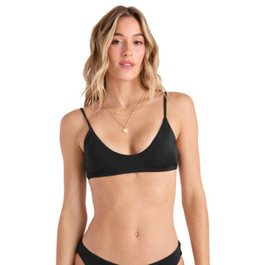 Volcom Simply Seamless Bralette Women's Bikini Top - Black