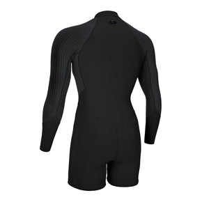 O'Neill Hyperfreak 2mm Women's Front-Zip L/S Springsuit - Black