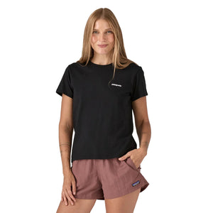 Patagonia P-6 Logo Responsibili-Tee® Women's S/S T-Shirt - Black