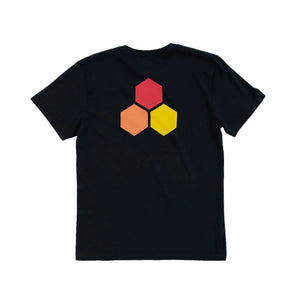 Channel Islands Classic Hex Men's S/S T-Shirt - Black Cloud