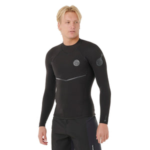 Rip Curl E-Bomb 1.5mm Men's L/S Wetsuit Jacket - Black
