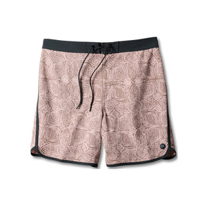 Outerknown All Time Scallop Men's Boardshorts - Deep Taupe Ripples