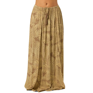 O'Neill Brooke Printed Cover-Up Women's Skirt - Dark Khaki