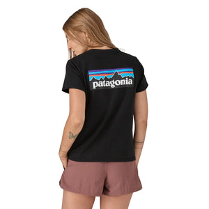 Patagonia P-6 Logo Responsibili-Tee® Women's S/S T-Shirt - Black