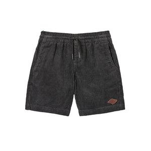 Rip Curl Surf Cord Volley Youth Boy's Walkshorts - Washed Black