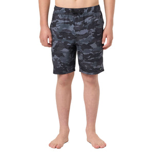 O'Neill Hermosa Elastic Wasit 16" Youth Boy's Boardshorts - Black Camo