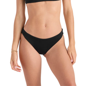 Volcom Simply Seamless Midrise Skimpy Women's Bikini Bottom - Black