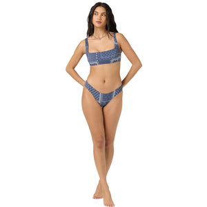 O'Neill O'Riginals Zoey Bandana Blue Lagoon Full Women's Bikini Bottoms - Navy