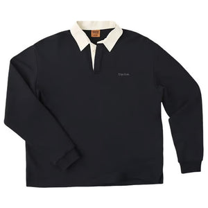 Rhythm Koa Rugby Men's L/S Polo Shirt - Black