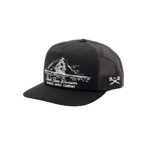 Dark Seas Tall Ship Men's Hat - Black