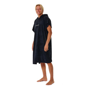 Rip Curl Brand Hooded Towel - Black/Grey