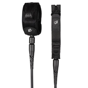 Creatures of Leisure Reliance 2.0 Standard Duty Surfboard Leash - 8'/Black Silver