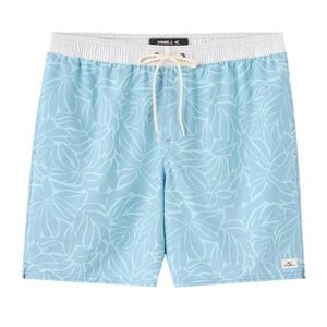 O'Neill Hermosa Elastic Waist Lined 17" Men's Boardshorts - Stone Blue