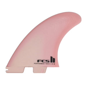 FCS II Performer Twin + 1 Performance Core Surfboard Fins - Small-Medium/Blush