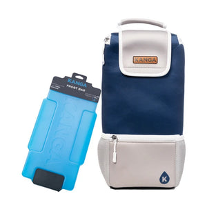 Kanga Coolers Neptune Hideaway™ + Frost Bar 6-Pack Cooler - Grey/Navy