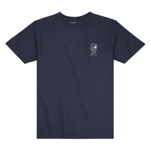 Jetty Wave Length Men's S/S T-Shirt - Navy